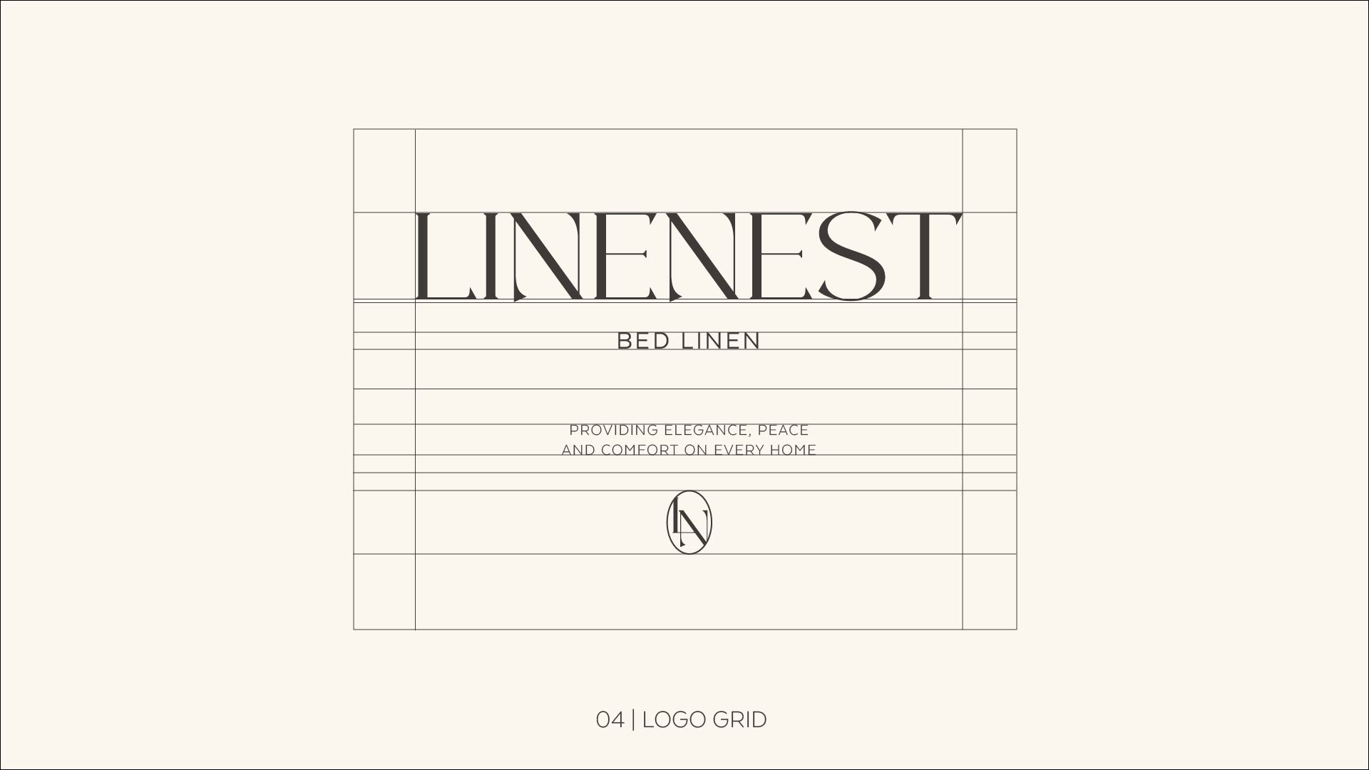 Linenest logo grid construction